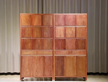 Load image into Gallery viewer, Rosewood Tall Bookshelf Storage Cabinet with Lock Sets
