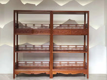 Load image into Gallery viewer, Low Height Rosewood Bookshelf in 3 tiers
