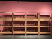 Load image into Gallery viewer, Low Height Rosewood Bookshelf in 3 tiers
